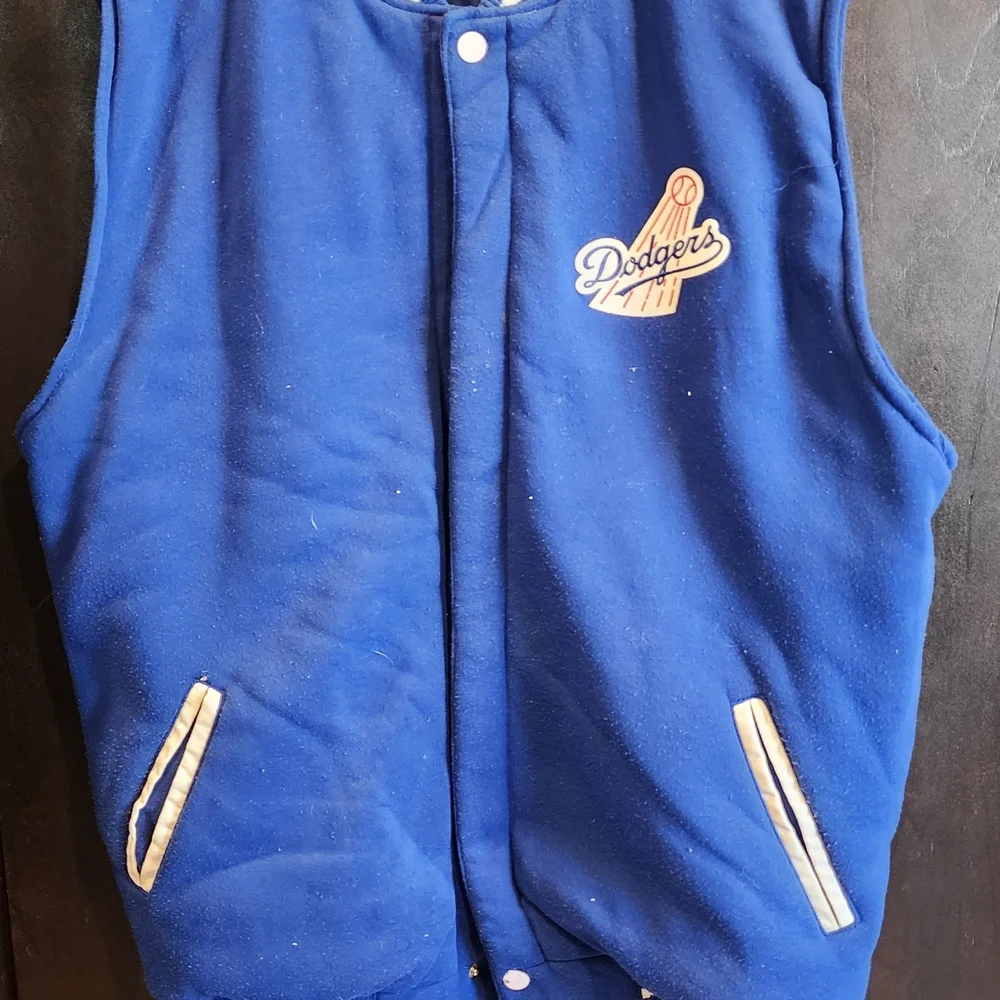 Dodgers Blue Men's Bomber Jacket - Picture 1 of 3